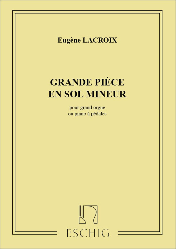 Grande Piece Sol Orgue